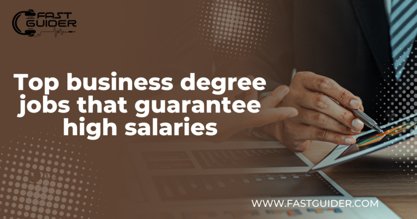 business degree jobs